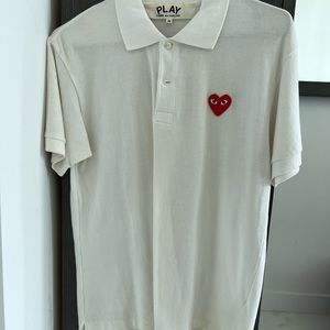 White short sleeve polo